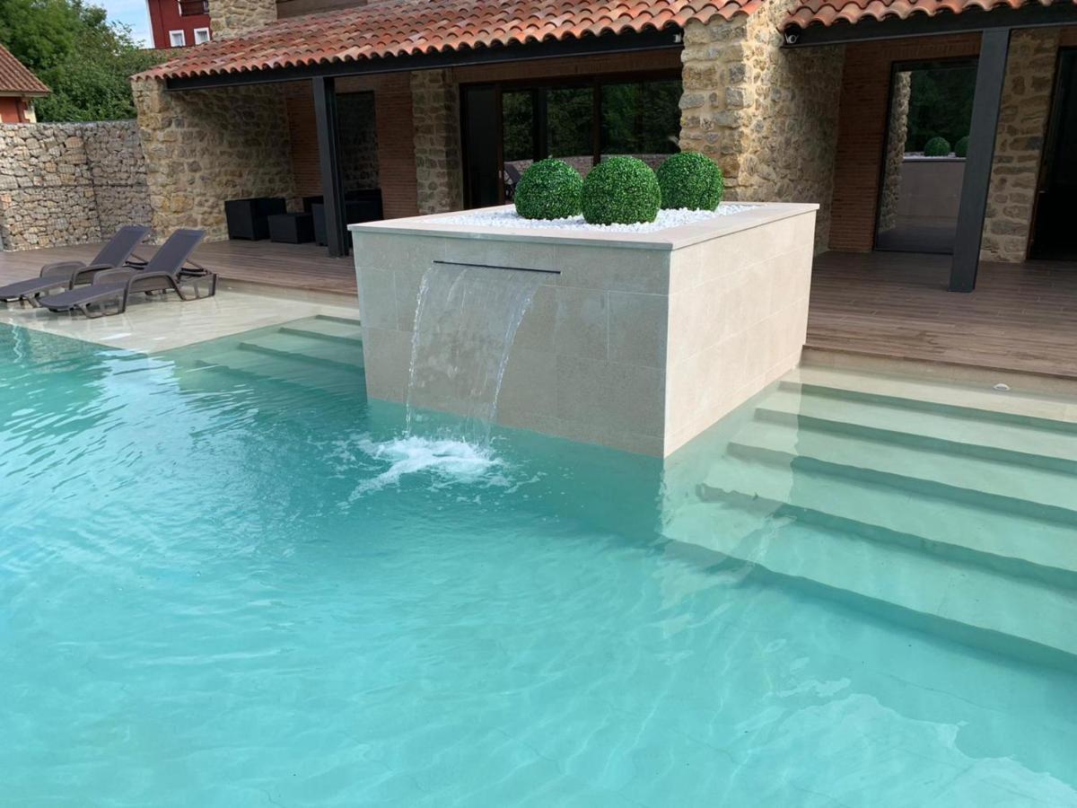 2 Apartamentos en villa con piscina privada en Asturias El Marquesau Noriega Exterior foto