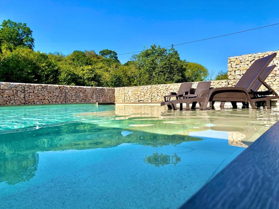 2 Apartamentos en villa con piscina privada en Asturias El Marquesau Noriega Exterior foto